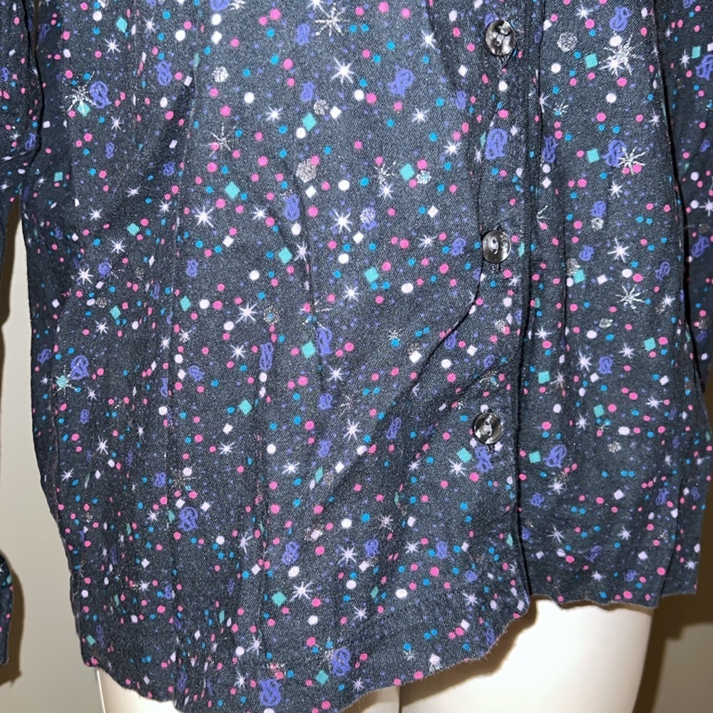 Women’s Victoria's Secret Black Speckled Button-Up - Picture 6 of 7